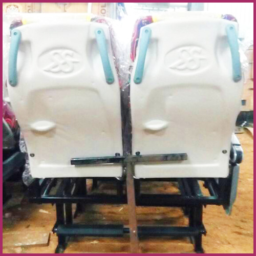 Pair of seat shells showing the embossed SS logo